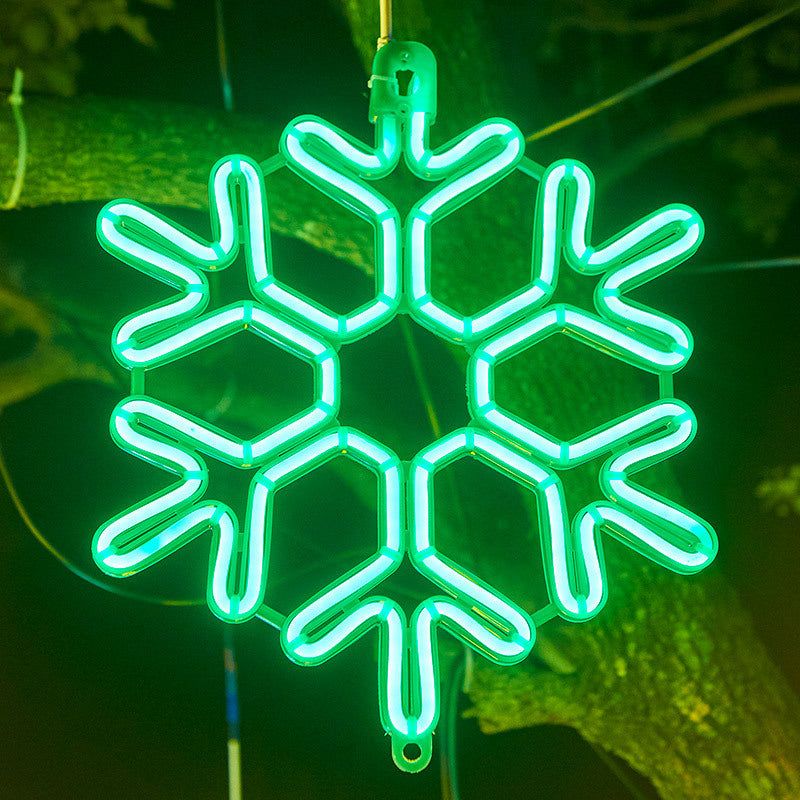 Fiocco di Neve NEON LED IP65 - Decorazione Natalizia Luminosa da Esterno e Interno