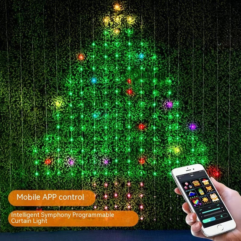 Tenda Luminosa LED Programmabile RGB per Esterni - Natale e Decorazioni
